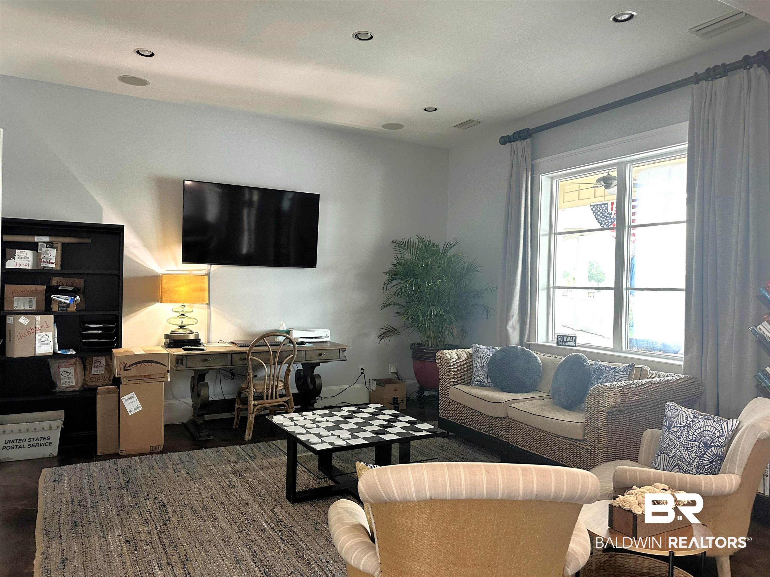 28238 Migratory Way Elberta, AL 36530 - Photo 53 of 58 Living room with recessed lighting and an office area