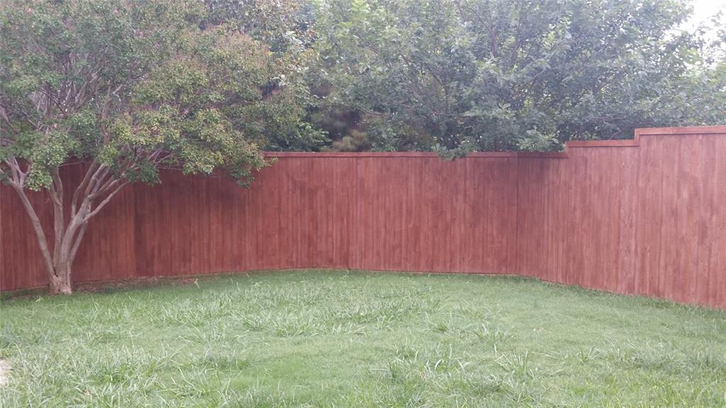 1756 Crystal Way Plano, TX 75074 - Photo 12 of 14 a view of backyard with tub and trees