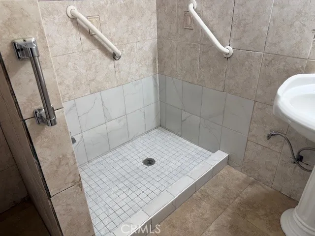a bathroom with a sink