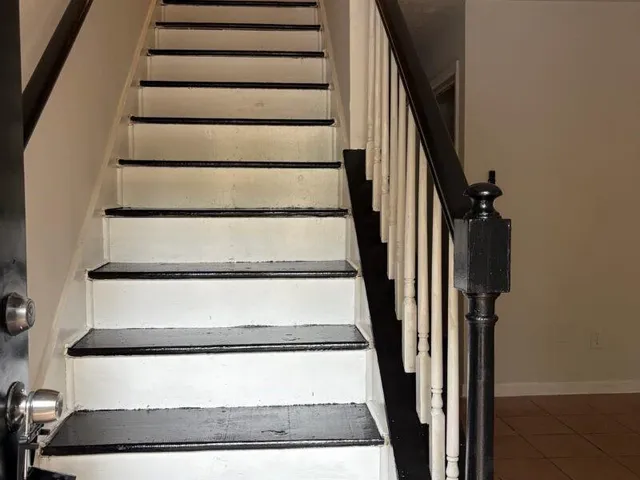 wooden floor in closet