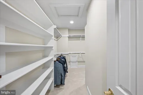 a view of a walk in closet