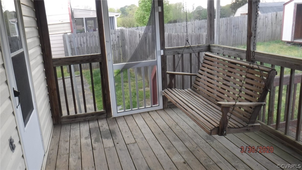 3022 Fielding Road Colonial Heights, VA 23834 - Photo 11 of 12 a view of balcony with wooden floor