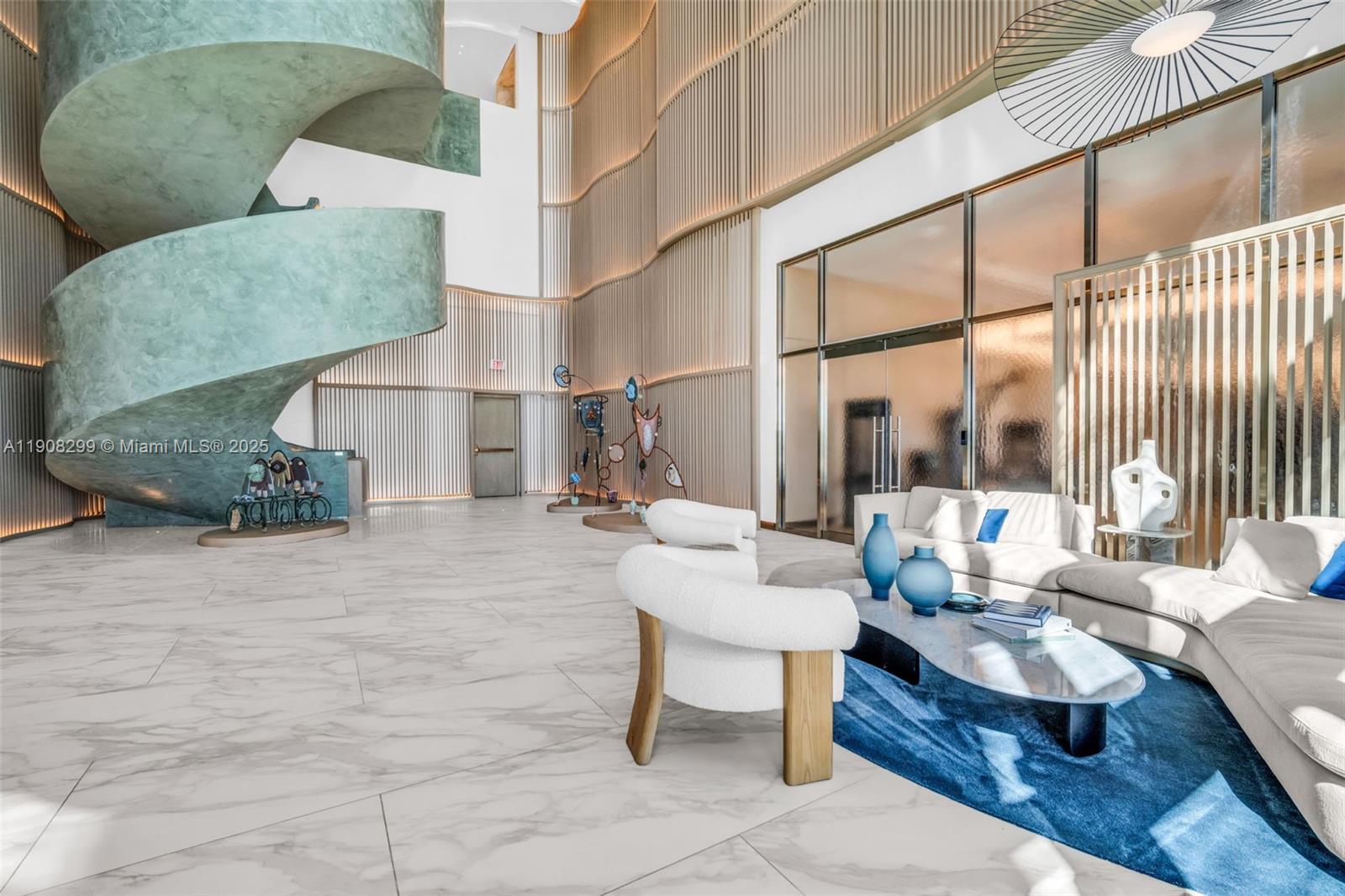 900 North Ocean Boulevard, Unit 503 Pompano Beach, FL 33062 - Photo 91 of 99 a living room with furniture and a large window