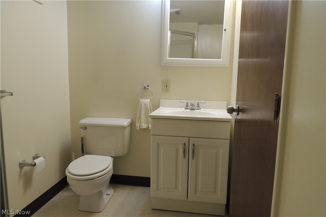 11550 Chamberlain Road Mantua, OH 44255 - Photo 17 of 24 Bathroom in the lower level has a stall shower.