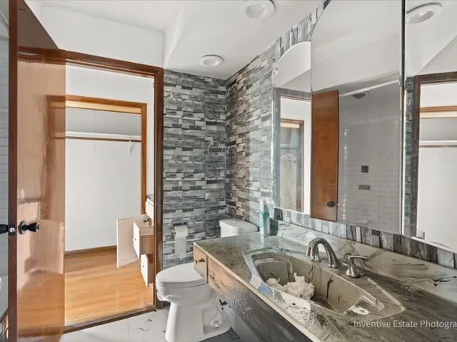 a bathroom with a sink and a tub