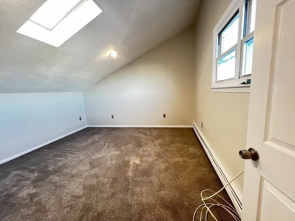 an empty room with window