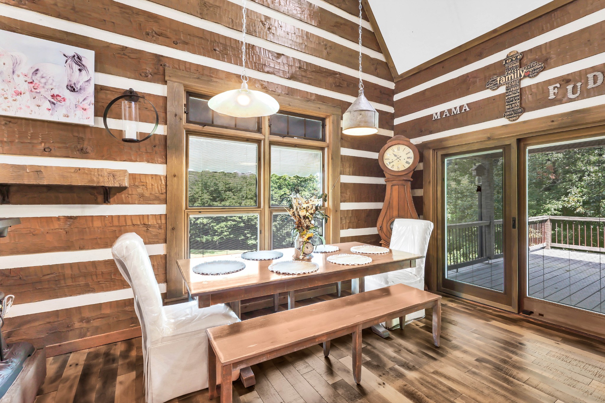 102 Highwater Road Waverly, TN 37185 - Photo 20 of 51 a view of a dining room with furniture wooden floor and a large window