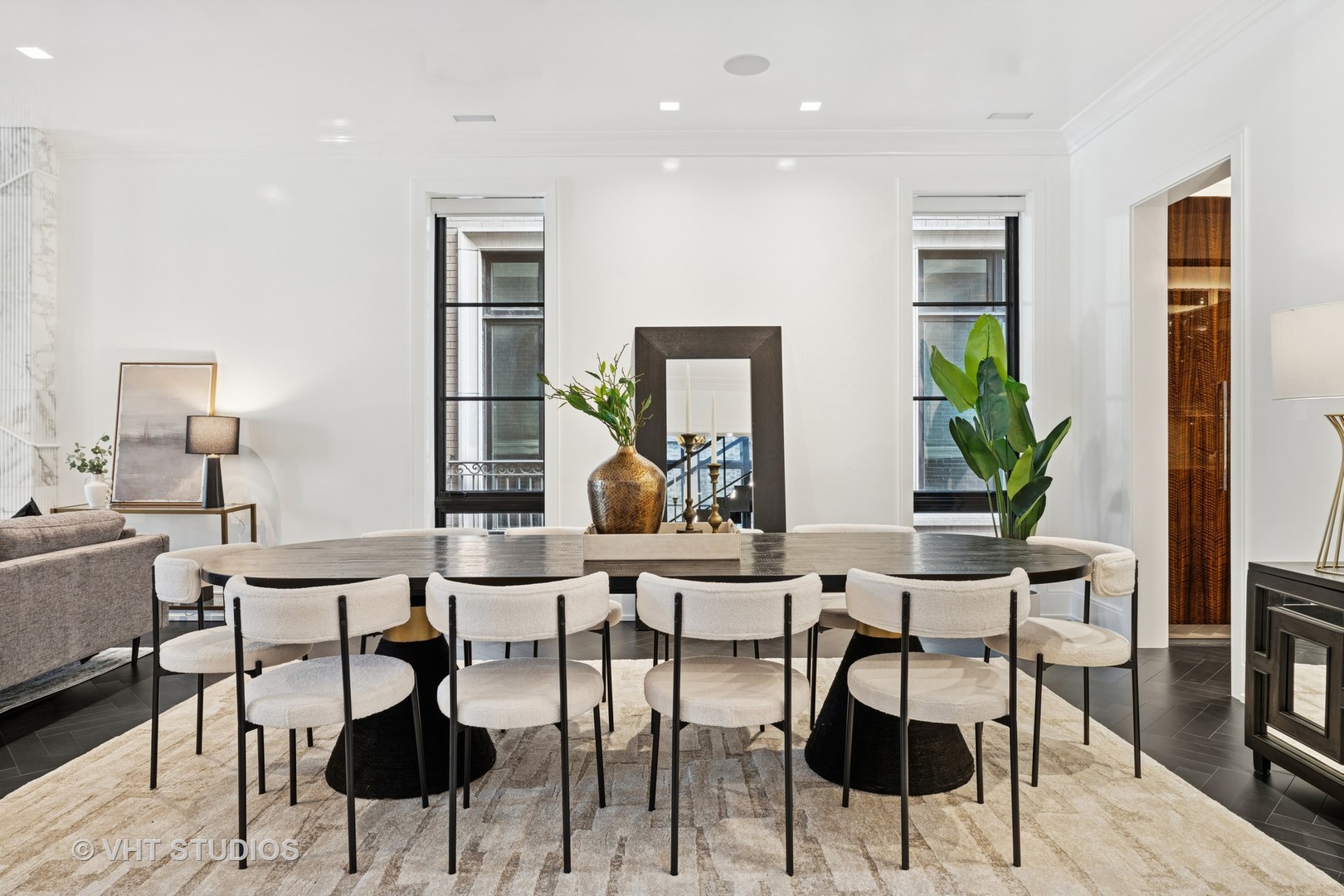 1878 North Orchard Street Chicago, IL 60614 - Photo 9 of 80 a view of a dining room with furniture and wooden floor