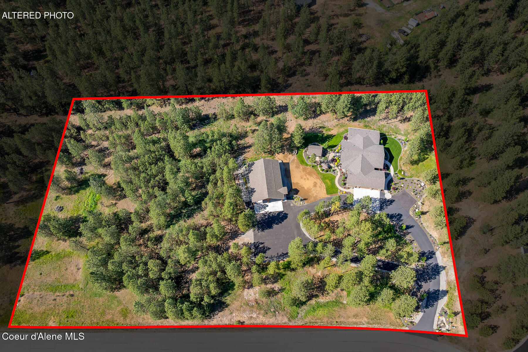 19673 West Treend Road Post Falls, ID 83854 - Photo 97 of 105 Aerial_19673WTreendRd-11_Outlined