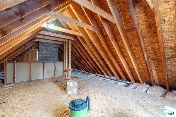 a living room with furniture a flat screen tv and next to a window
