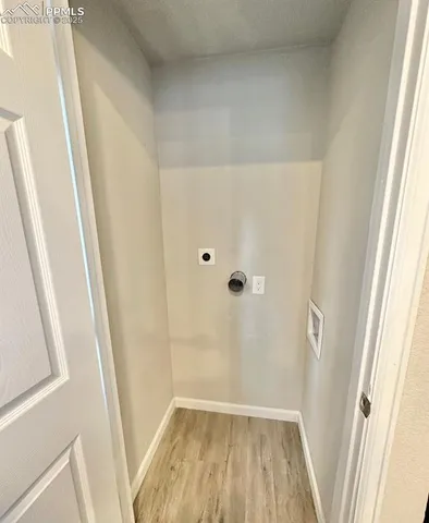 an empty room with sliding door