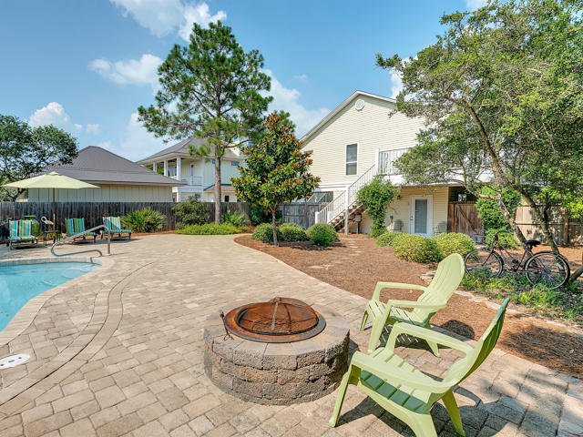 65 Seacrest Drive Inlet Beach, FL 32461 - Photo 43 of 52 Backyard with Fire Pit