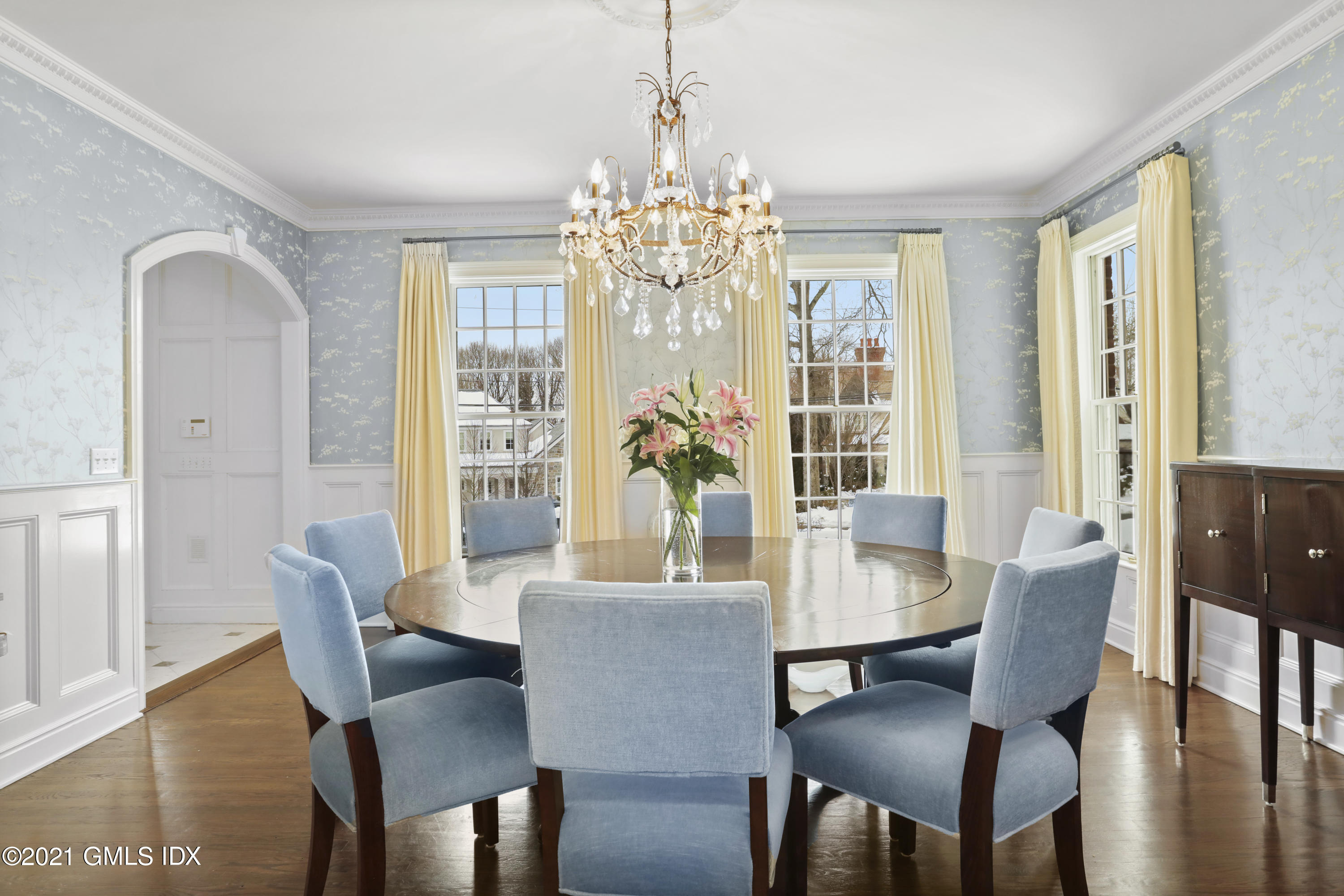 41 Dawn Harbor Lane Riverside, CT 06878 - Photo 7 of 33 a view of a dining room with furniture window and wooden floor