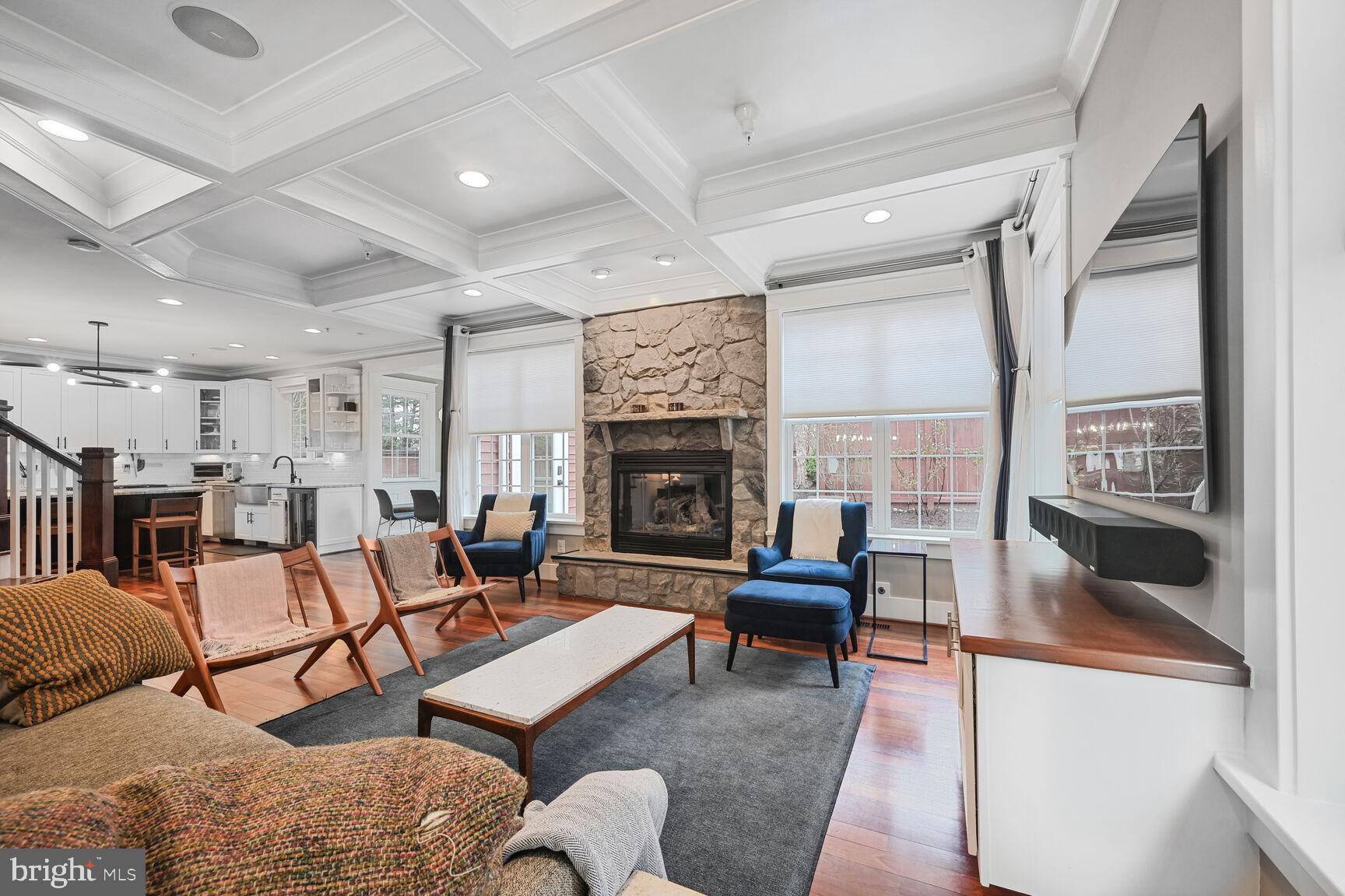 2107 Ellis Street Silver Spring, MD 20910 - Photo 11 of 63 a living room with furniture and a fireplace