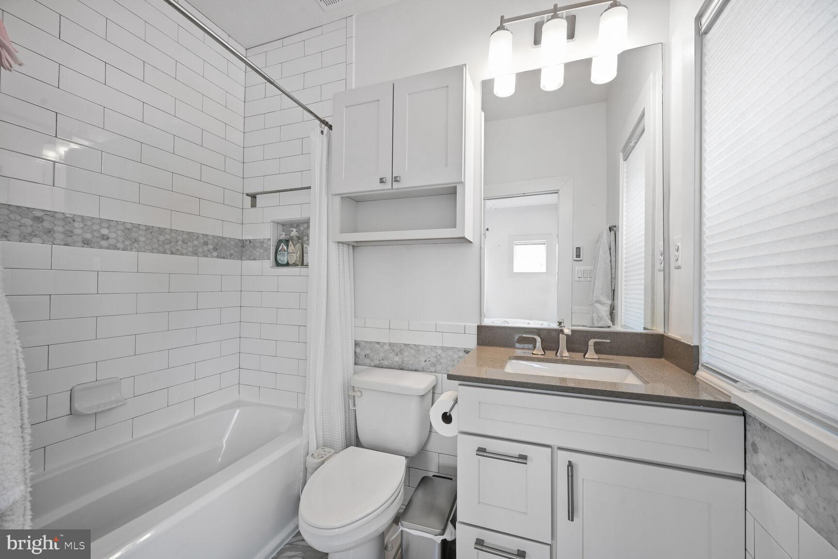 2107 Ellis Street Silver Spring, MD 20910 - Photo 50 of 63 a bathroom with a sink a toilet and shower