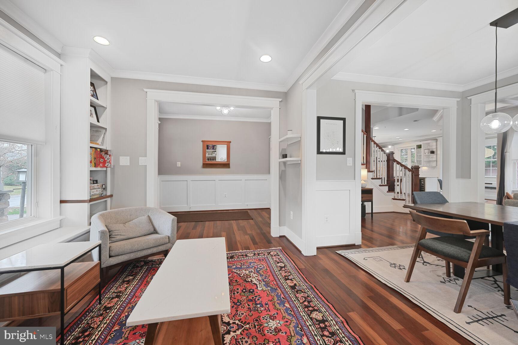 2107 Ellis Street Silver Spring, MD 20910 - Photo 10 of 63 a living room with furniture and a wooden floor