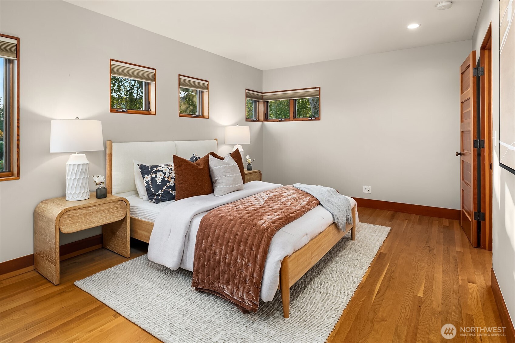 2252 Viewmont Way West Seattle, WA 98199 - Photo 18 of 40 a bedroom with bed and a night stand