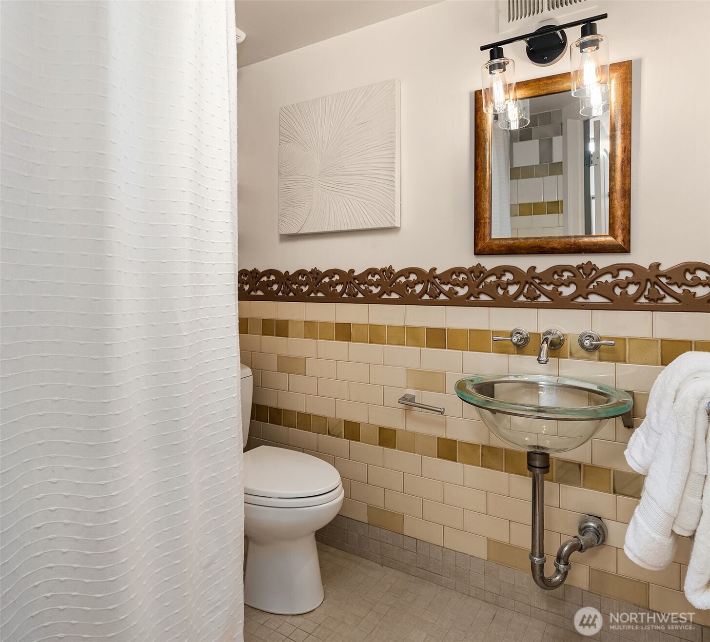 2252 Viewmont Way West Seattle, WA 98199 - Photo 35 of 40 a bathroom with a sink a toilet and shower