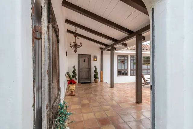 a view of a entryway door of the house
