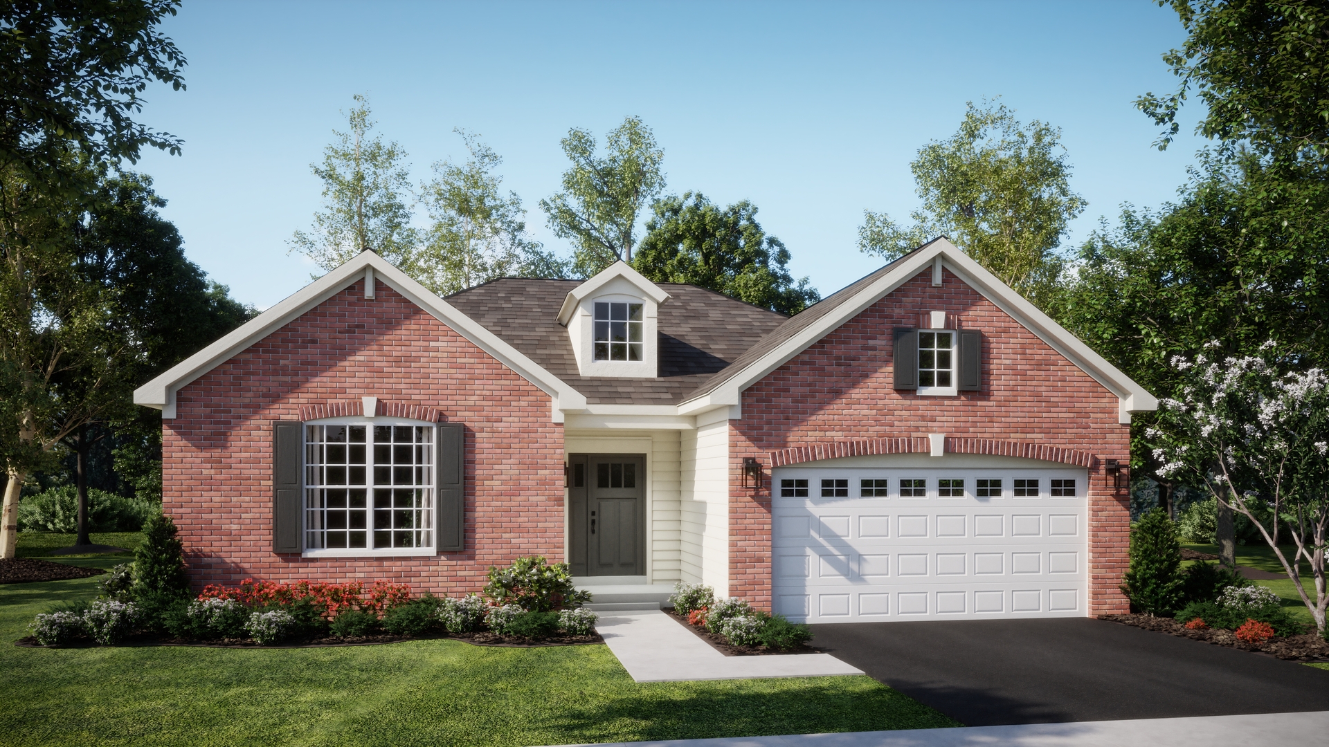 1288 Pr Rdg Trail Antioch, IL 60002 - Photo 1 of 18 a front view of a house with a garden and plants