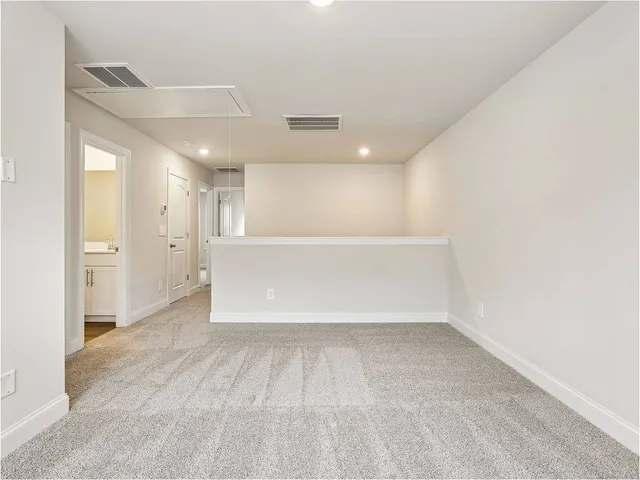 a view of an empty room