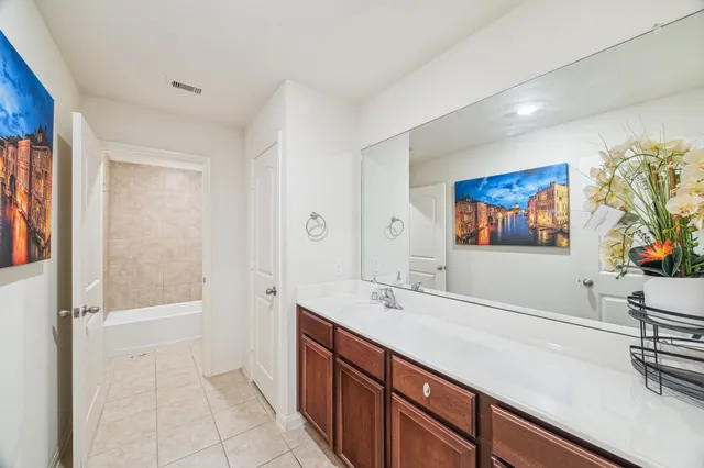 a house view with a garden space