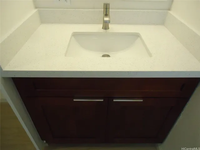 a close view of sink