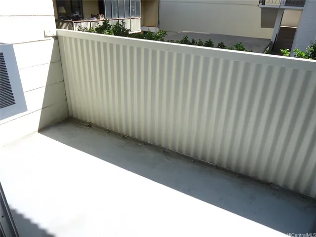 a view of a balcony