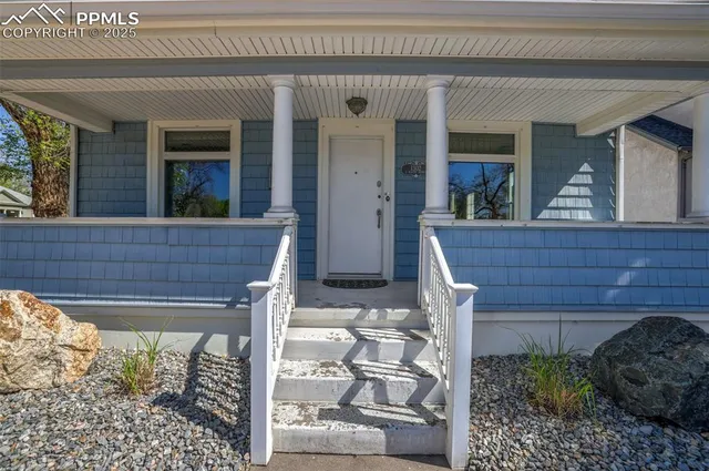 a view of front door