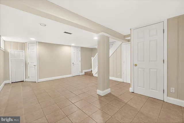 a view of an empty room