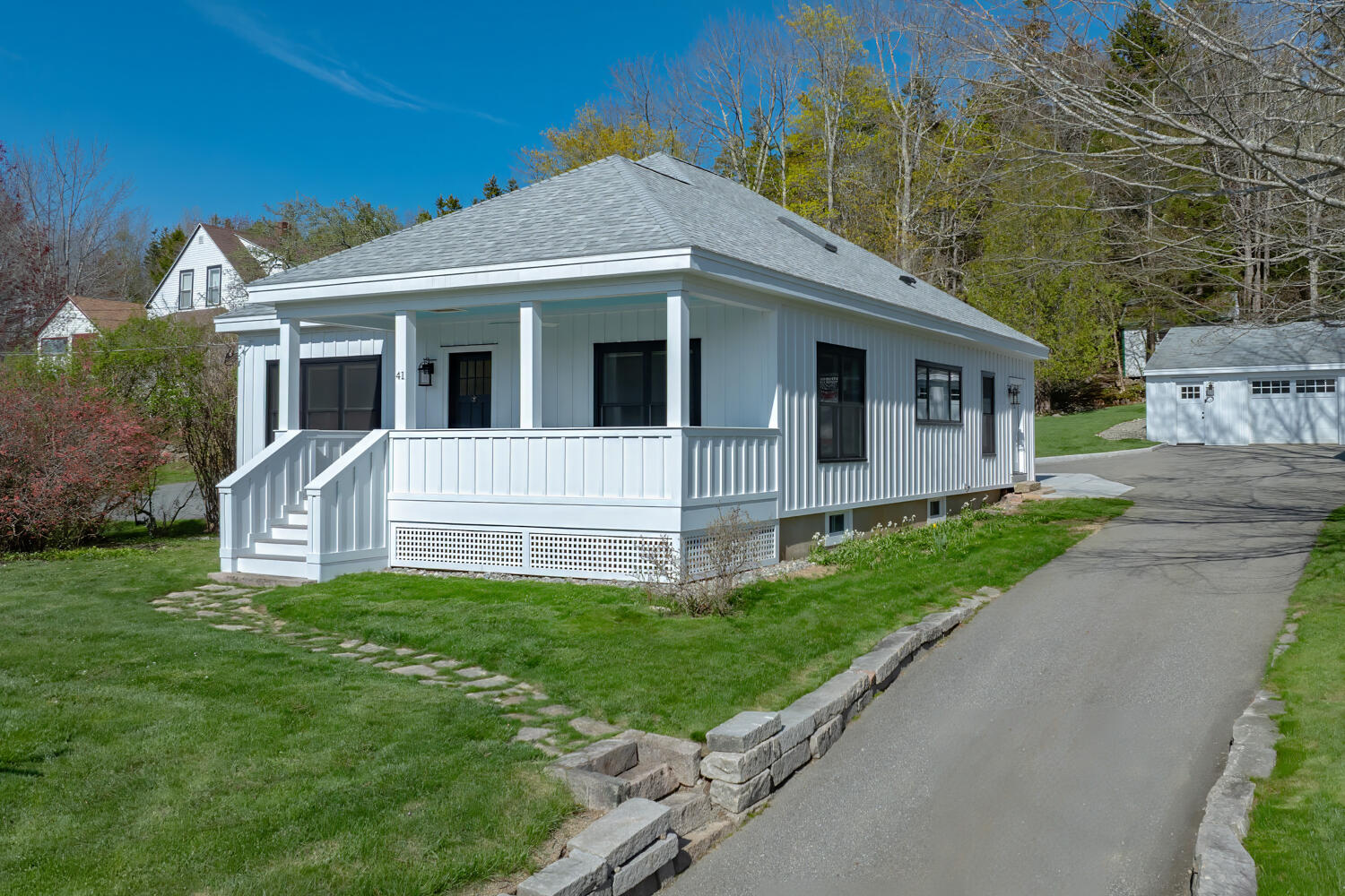 41 Main Street Mount Desert, ME 04675 - Photo 3 of 52 3-06-Ext Front-Drivway & Garage