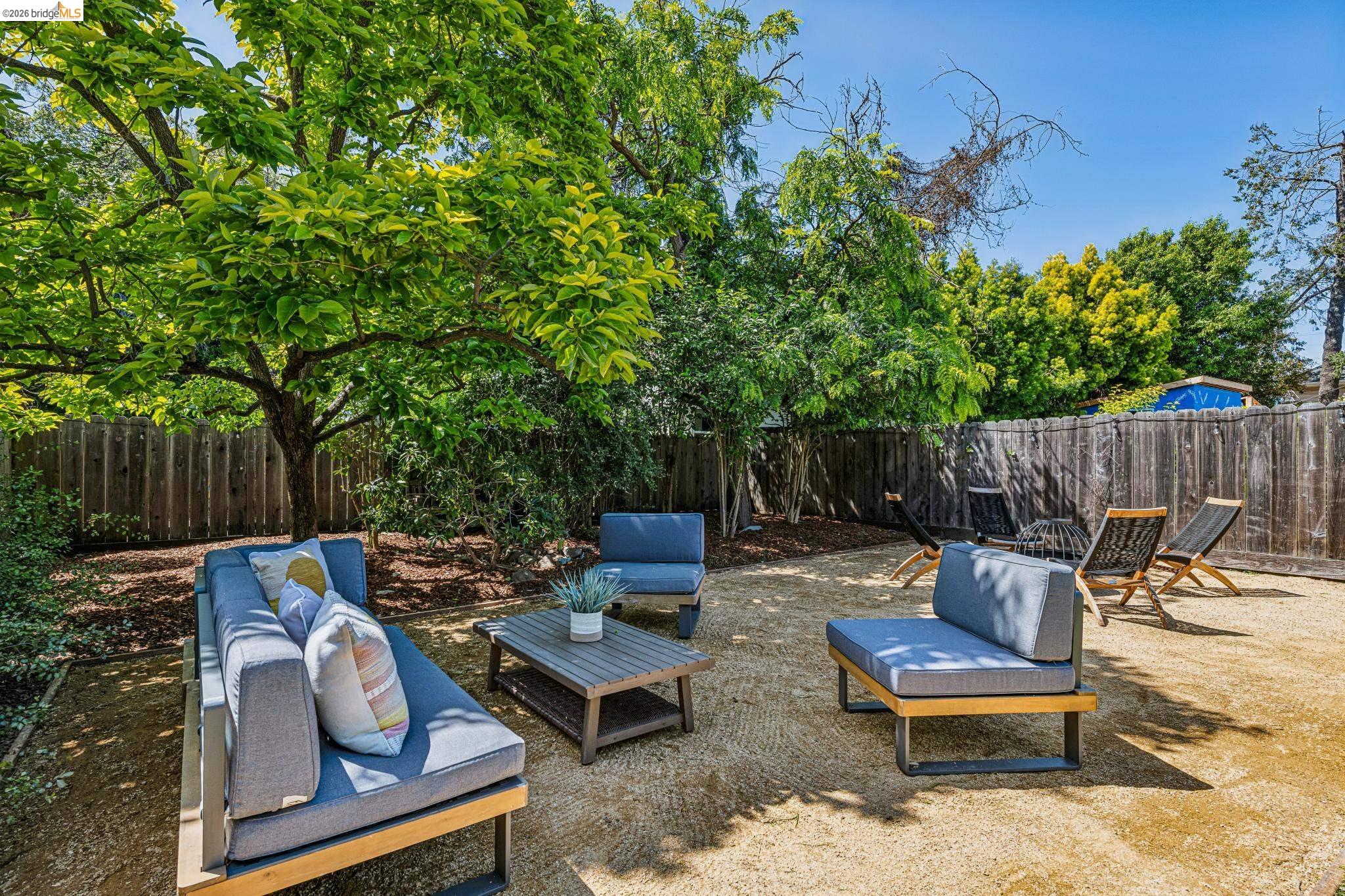 6521 Dover Street Berkeley, CA 94703 - Photo 56 of 80 Expansive outdoor area featuring a ground cover surface and surrounding privacy fencing