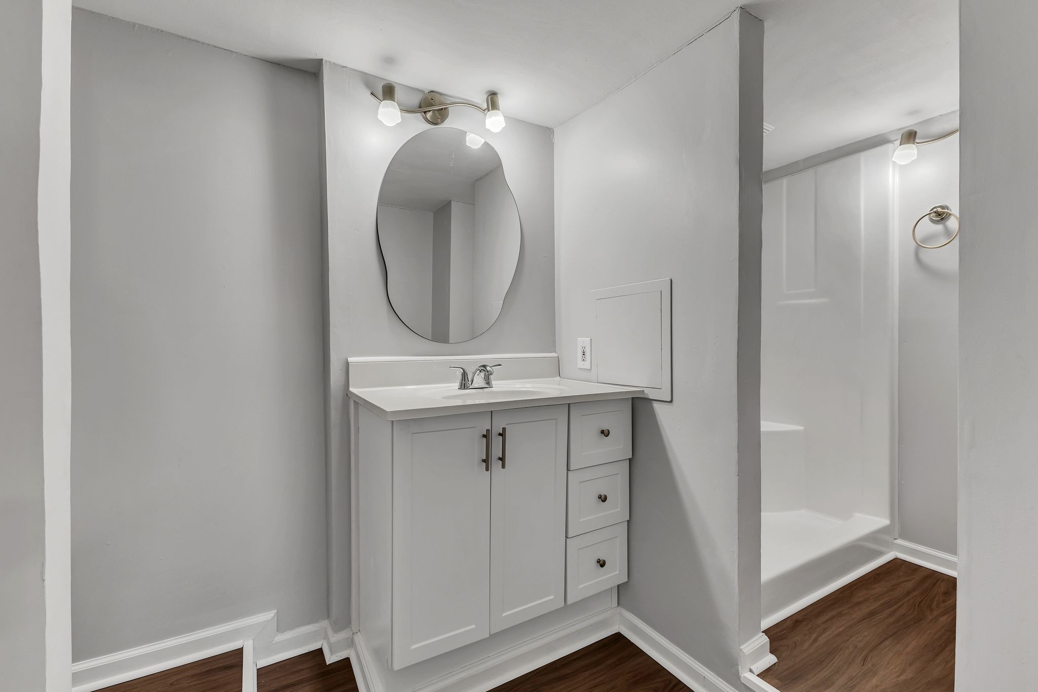 845 Richards Road Antioch, TN 37013 - Photo 13 of 24 a bathroom with a sink and a mirror