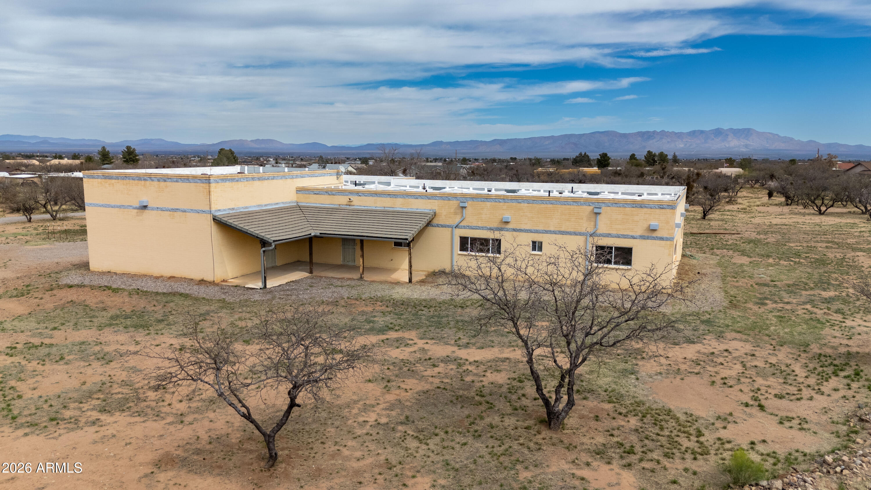 6536 South Jaxel Road Hereford, AZ 85615 - Photo 5 of 32 AERIAL BACK OF HOUSE