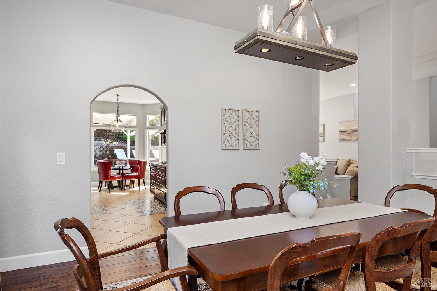 3991 Haven Court Sebastopol, CA 95472 - Photo 12 of 60 a view of a dining room with furniture and chandelier