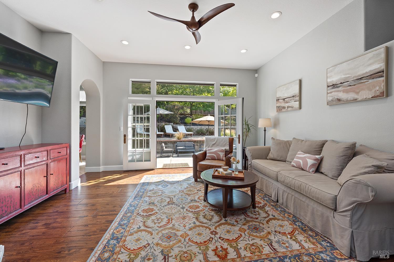 3991 Haven Court Sebastopol, CA 95472 - Photo 19 of 60 a living room with furniture and a large window