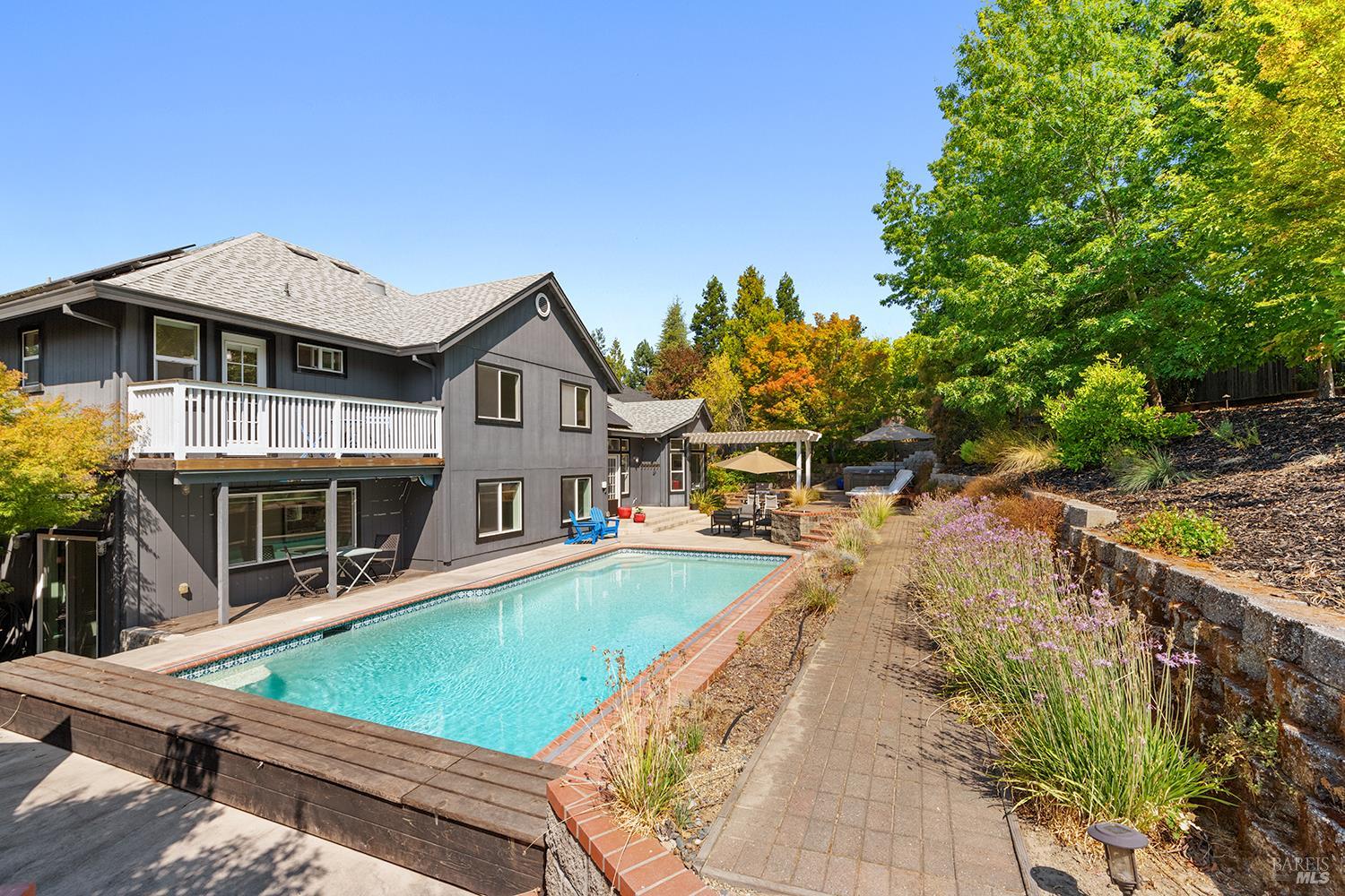 3991 Haven Court Sebastopol, CA 95472 - Photo 2 of 60 a view of a house with pool and sitting area