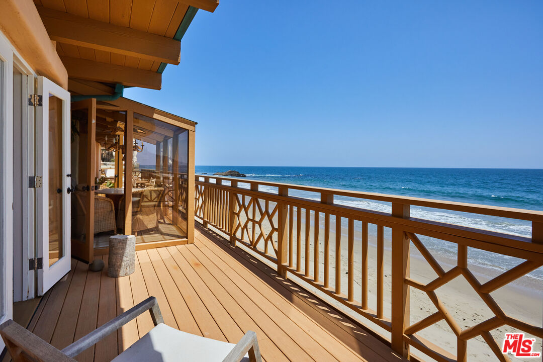 25110 Malibu Road Malibu, CA 90265 - Photo 18 of 28 a view of balcony with wooden floor