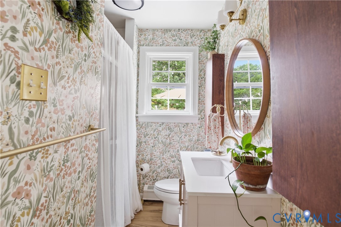 7200 Three Chopt Road Richmond, VA 23226 - Photo 26 of 48 Bathroom featuring a white vanity with a rectangul