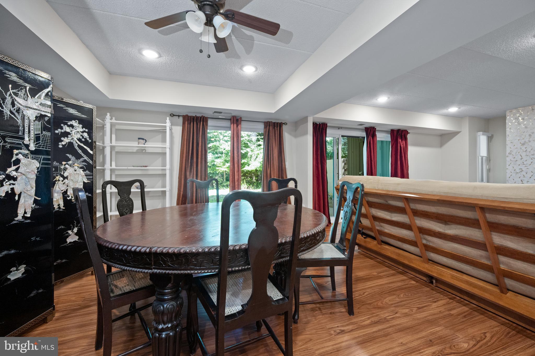 5653 Harpers Farm Road, Unit B Columbia, MD 21044 - Photo 11 of 29 Dining room lighted ceiling fan