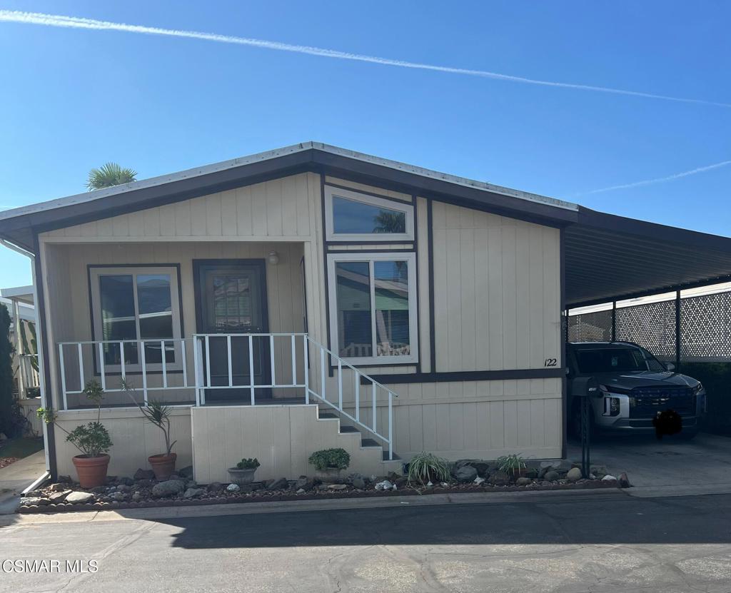 a front view of a house