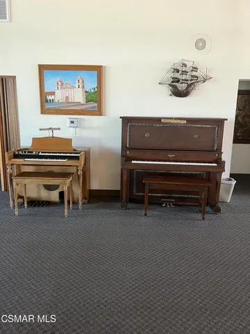 a room with pool table