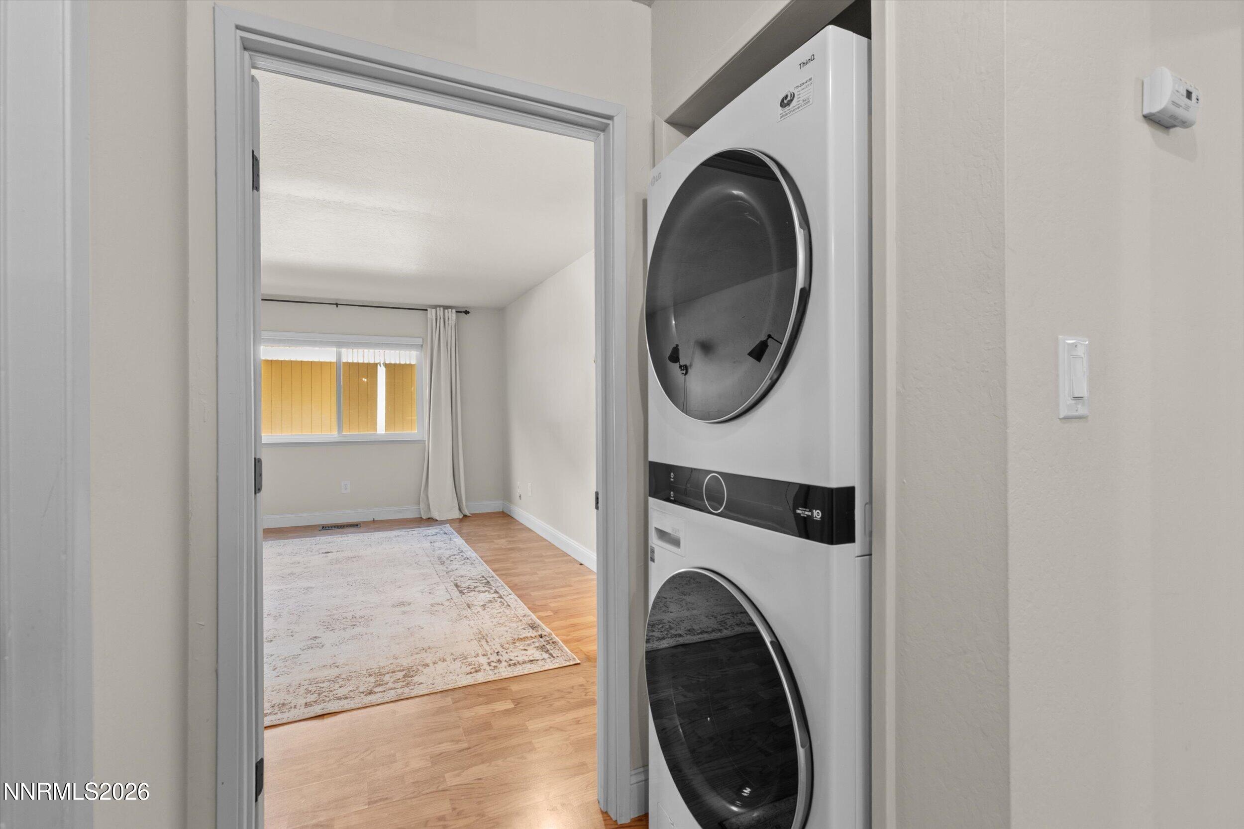 2300 Dickerson Road, Unit 51 Reno, NV 89503 - Photo 19 of 46 a view of a hallway with washer and dryer