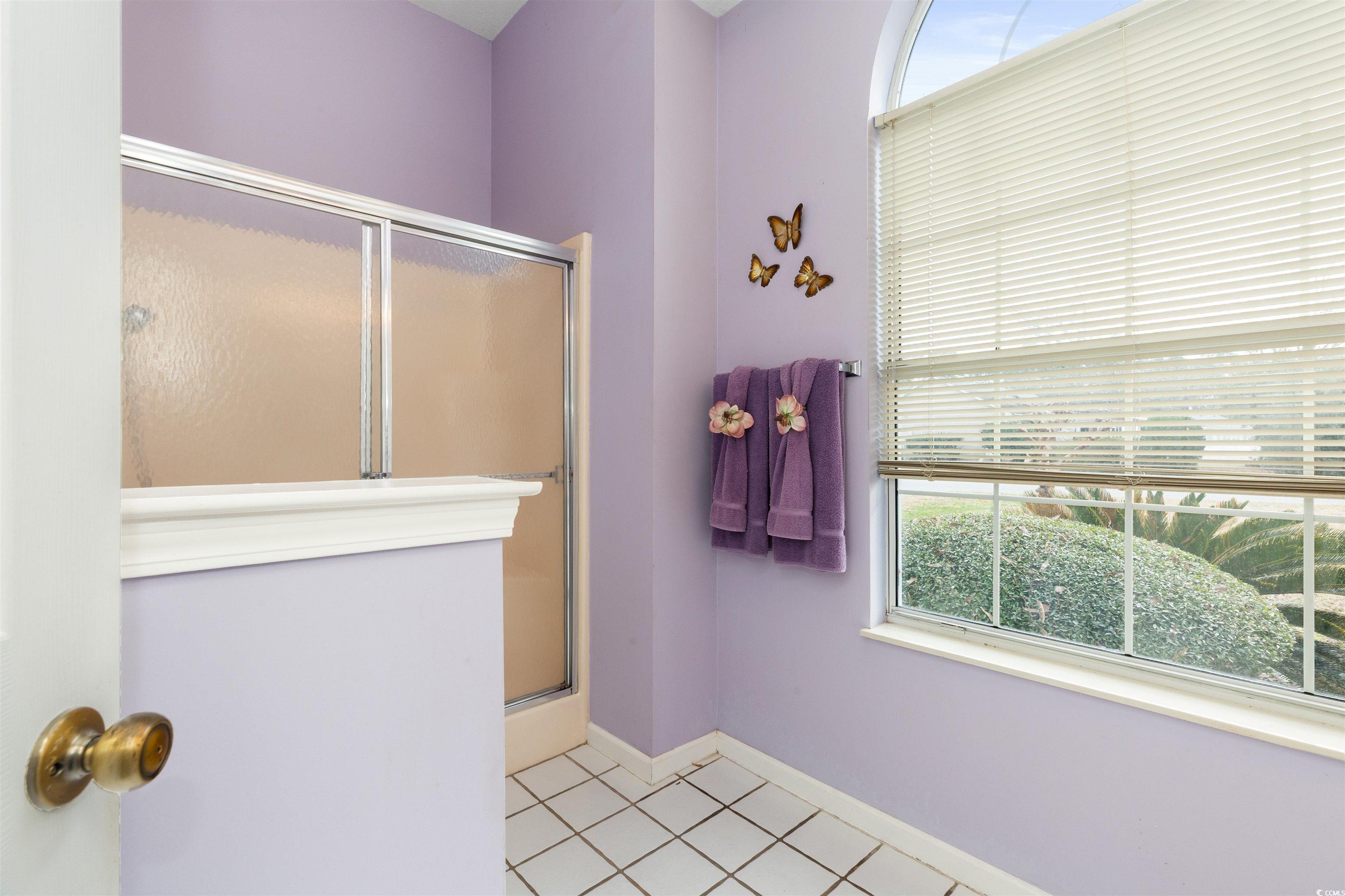 675 Bluebird Lane Murrells Inlet, SC 29576 - Photo 27 of 40 Bathroom featuring a shower with shower door, base