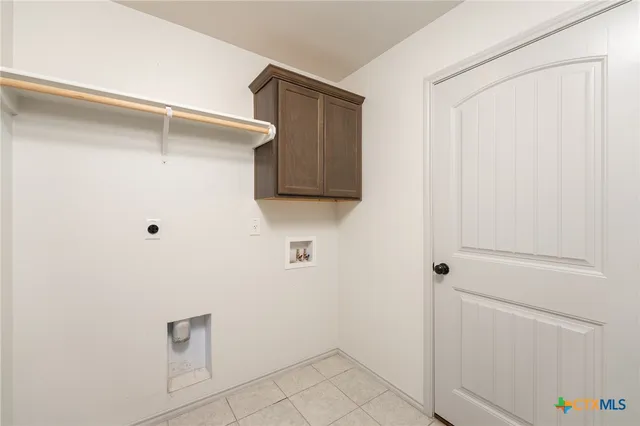 a view of small space with racks on the wall