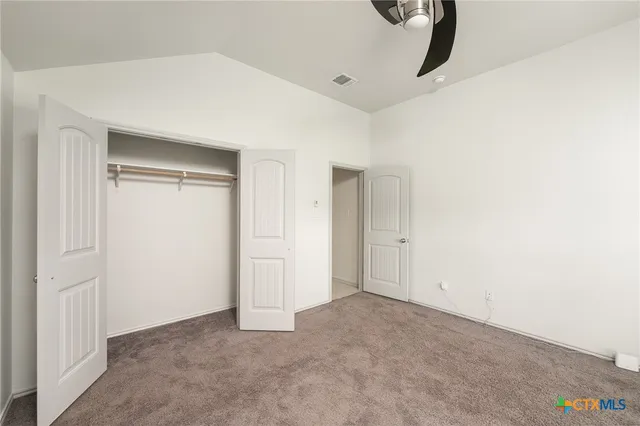 a view of a room with closet