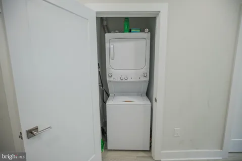 a utility room with a washer and dryer