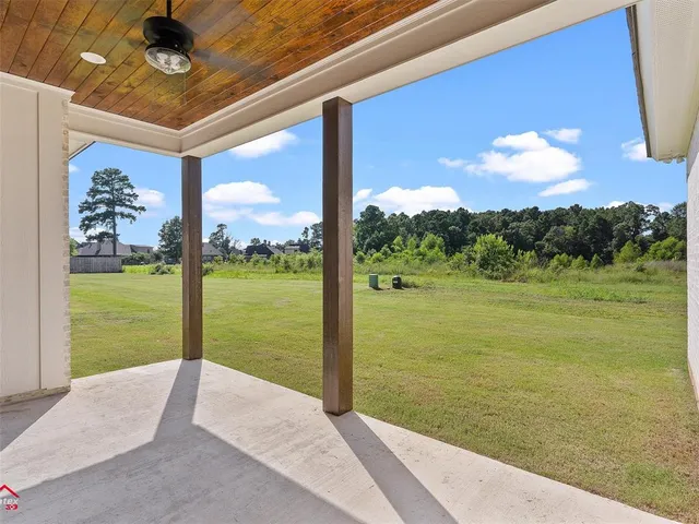 a view of a balcony with an ocean view