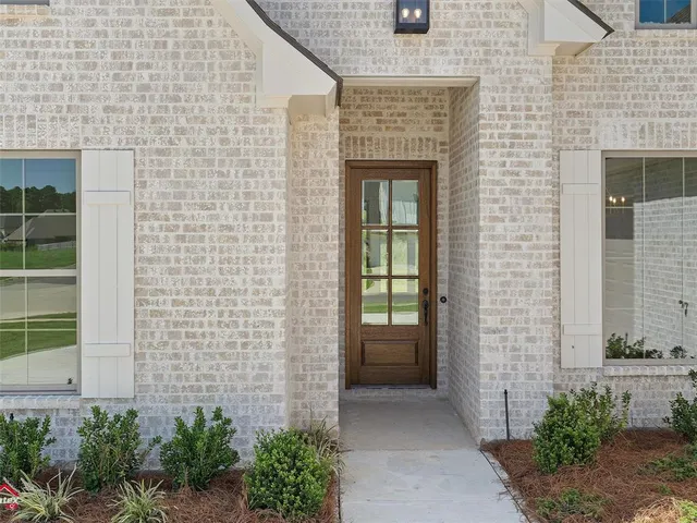 a view of front door of house