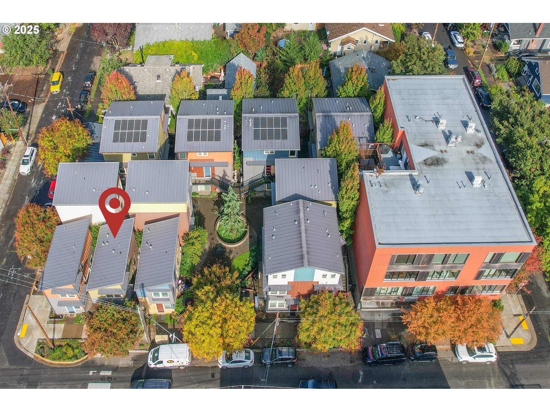 4303 Southeast Division Street Portland, OR 97206 - Photo 34 of 40 an aerial view of residential houses with outdoor space